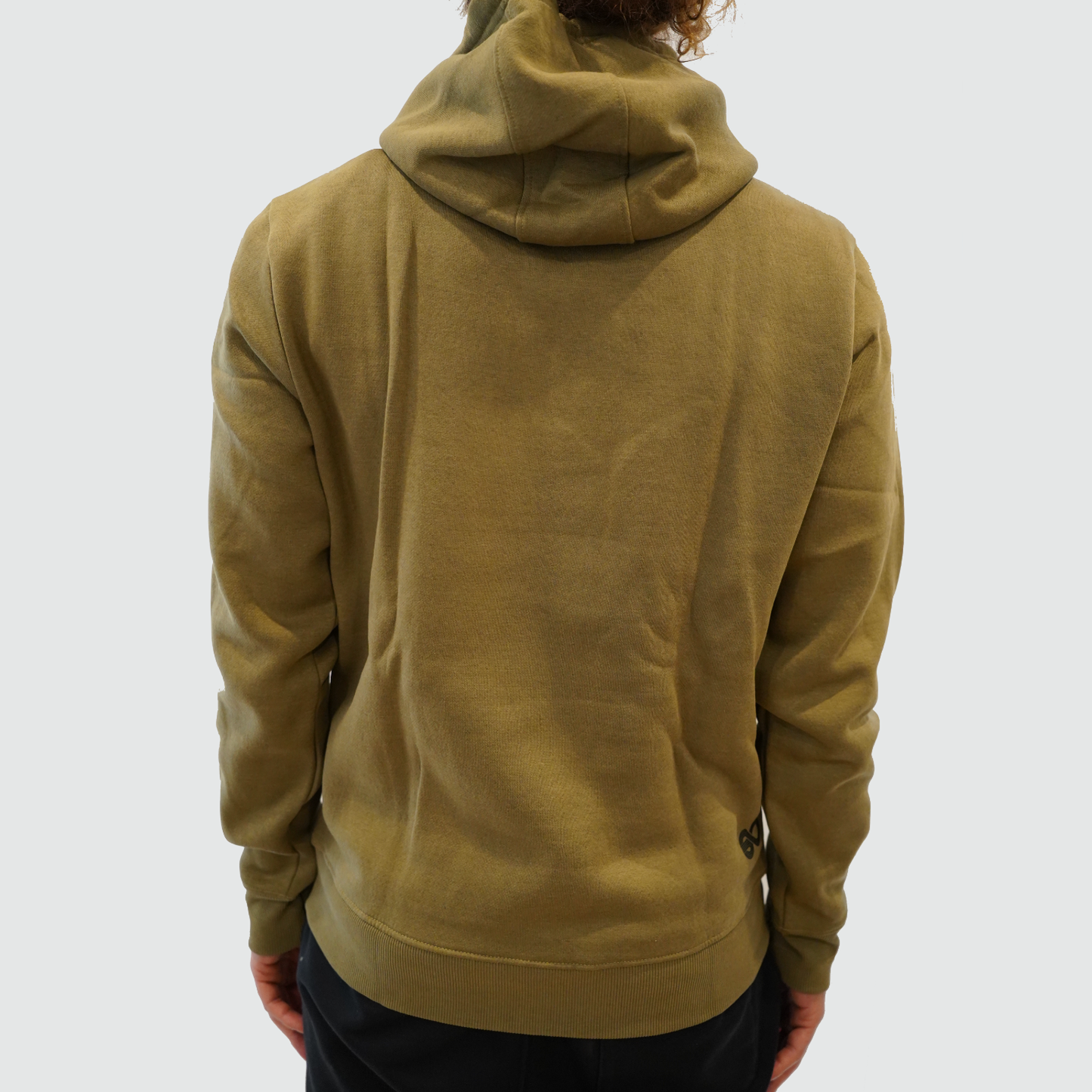 Printed Moss Green Hoodie