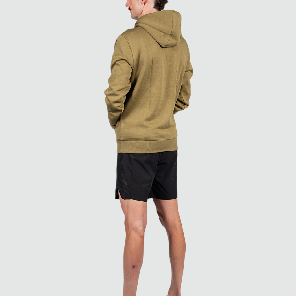 Printed Moss Green Hoodie