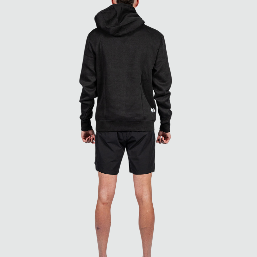 Embossed Black Hoodie